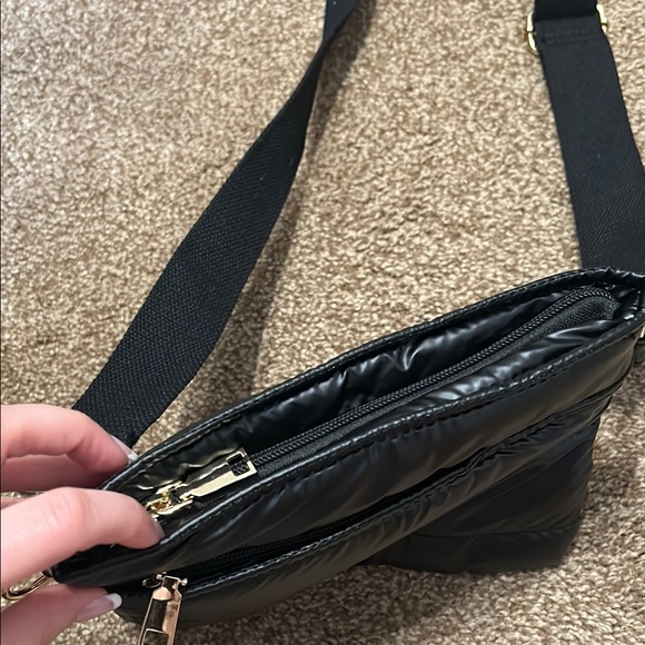 UNNI Black Quilted Crossbody Bag - Picture 4 of 4